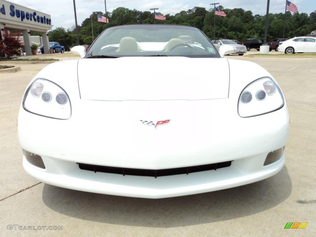 2010 Corvette Convertible - Arctic White / Cashmere photo #12