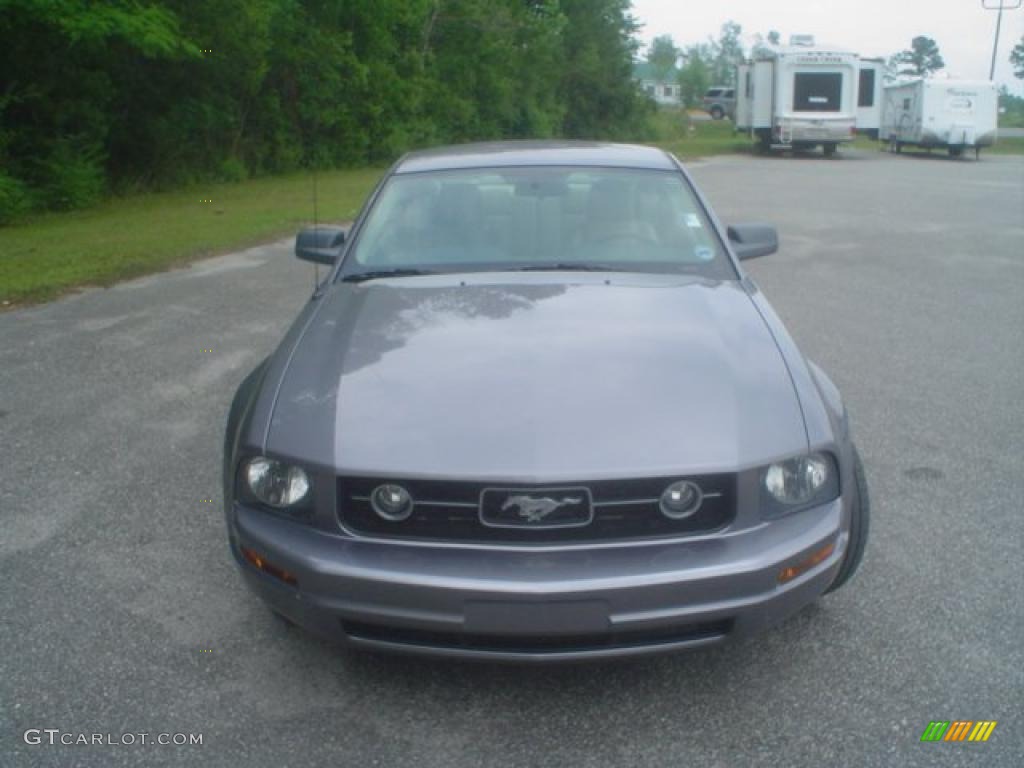 2006 Mustang V6 Premium Coupe - Tungsten Grey Metallic / Light Parchment photo #2