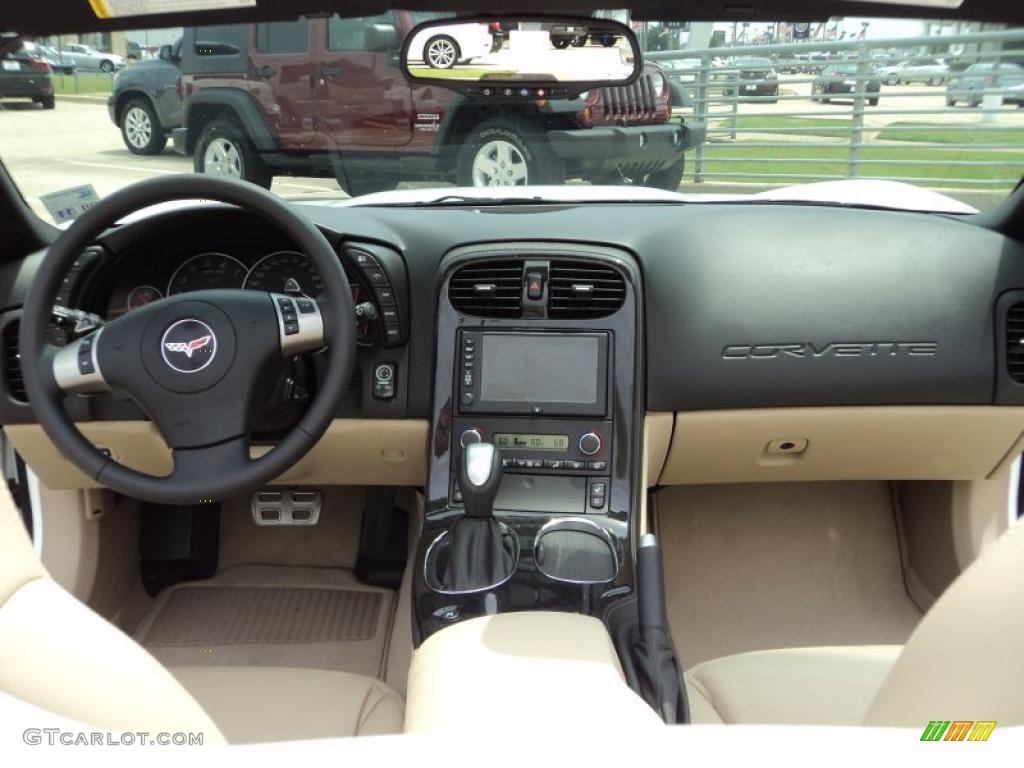 2010 Chevrolet Corvette Convertible Cashmere Dashboard Photo #49226324