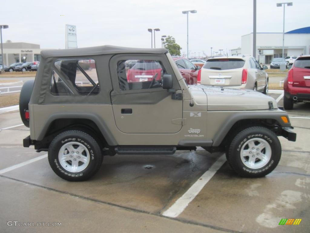 2006 Wrangler X 4x4 - Light Khaki Metallic / Khaki photo #4