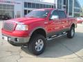 Bright Red 2007 Ford F150 Lariat SuperCrew 4x4