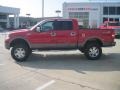 2007 Bright Red Ford F150 Lariat SuperCrew 4x4  photo #3