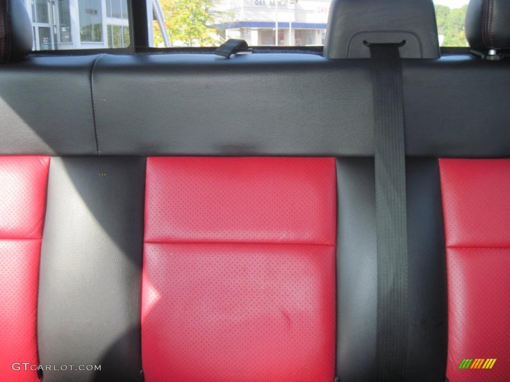 Black/Red Interior 2007 Ford F150 Lariat SuperCrew 4x4 Photo #49226690