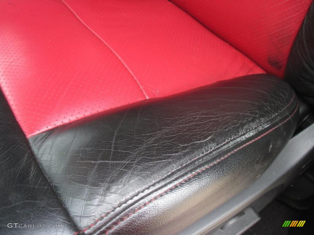 Black/Red Interior 2007 Ford F150 Lariat SuperCrew 4x4 Photo #49227014