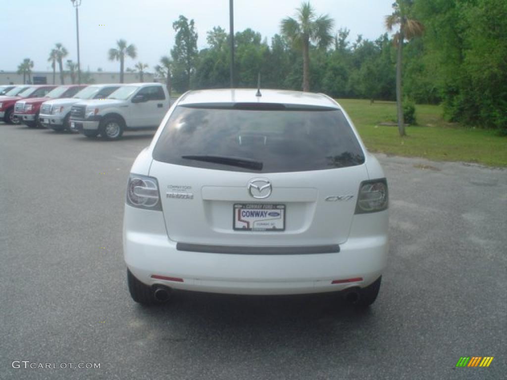 2008 CX-7 Touring - Crystal White Pearl Mica / Black photo #6