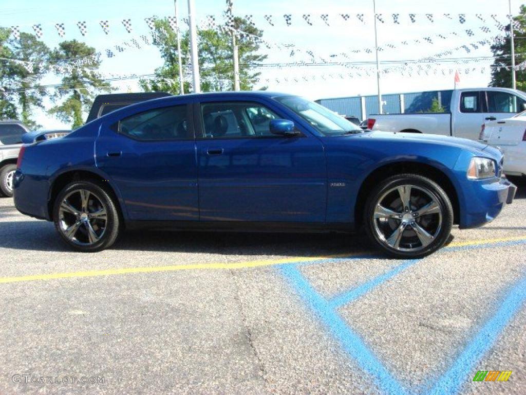 2009 Charger R/T AWD - Deep Water Blue Pearl / Dark Slate Gray photo #6