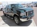 2006 Dark Green Satin Metallic Ford F350 Super Duty Lariat FX4 Crew Cab 4x4  photo #2