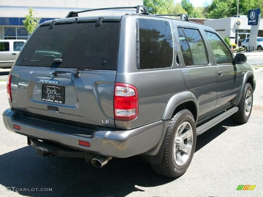 Polished Pewter Metallic 2004 Nissan Pathfinder LE Platinum 4x4 Exterior Photo #49229276