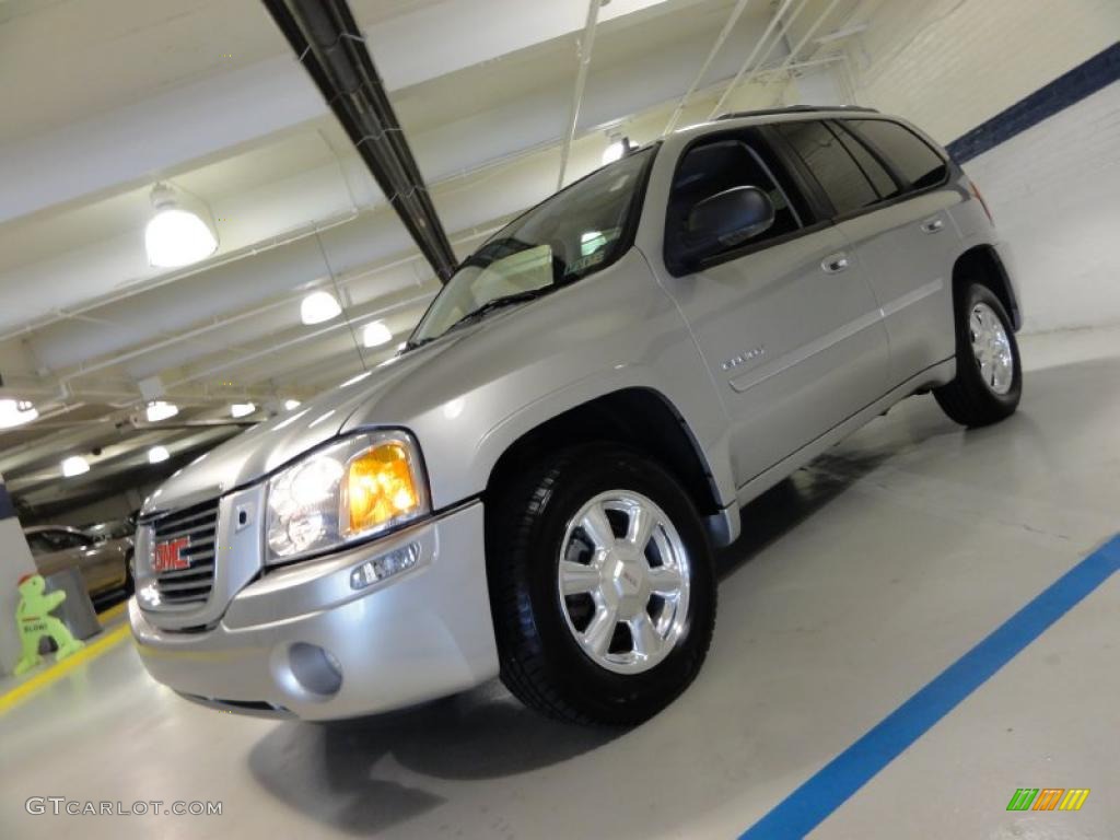 2006 Envoy SLT 4x4 - Liquid Silver Metallic / Ebony Black photo #2