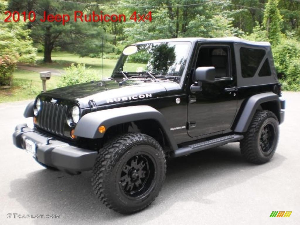 2010 Wrangler Rubicon 4x4 - Black / Dark Slate Gray/Medium Slate Gray photo #1