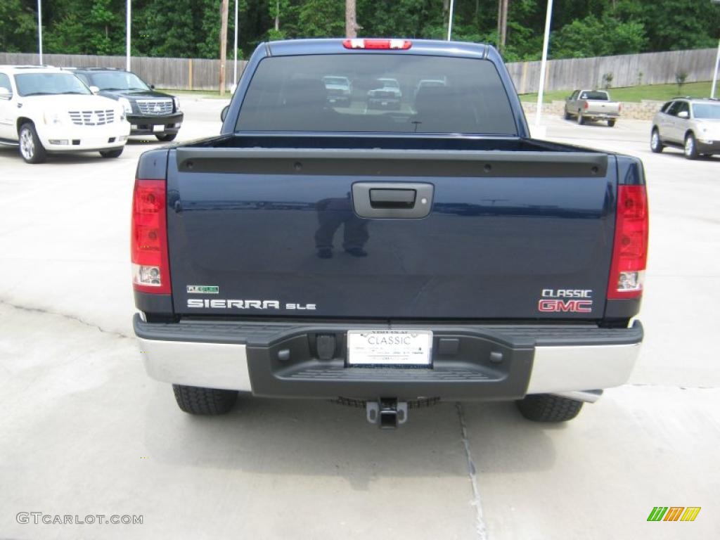 2011 Sierra 1500 SLE Crew Cab 4x4 - Midnight Blue Metallic / Ebony photo #4