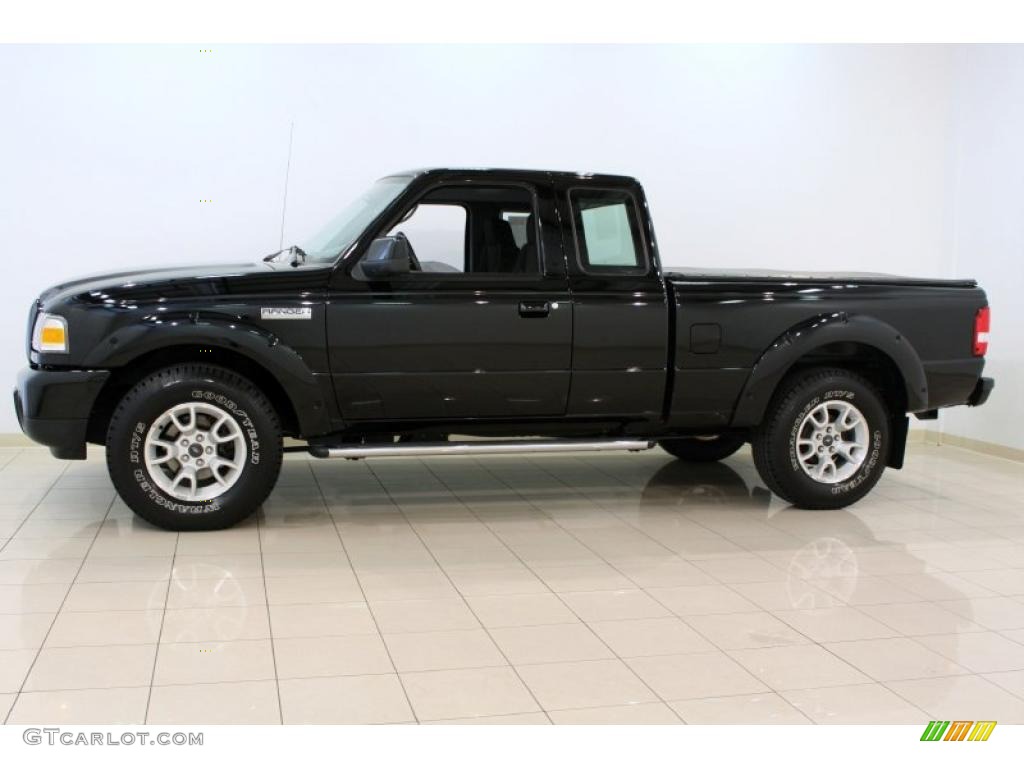 Black 2009 Ford Ranger Sport SuperCab 4x4 Exterior Photo #49232183