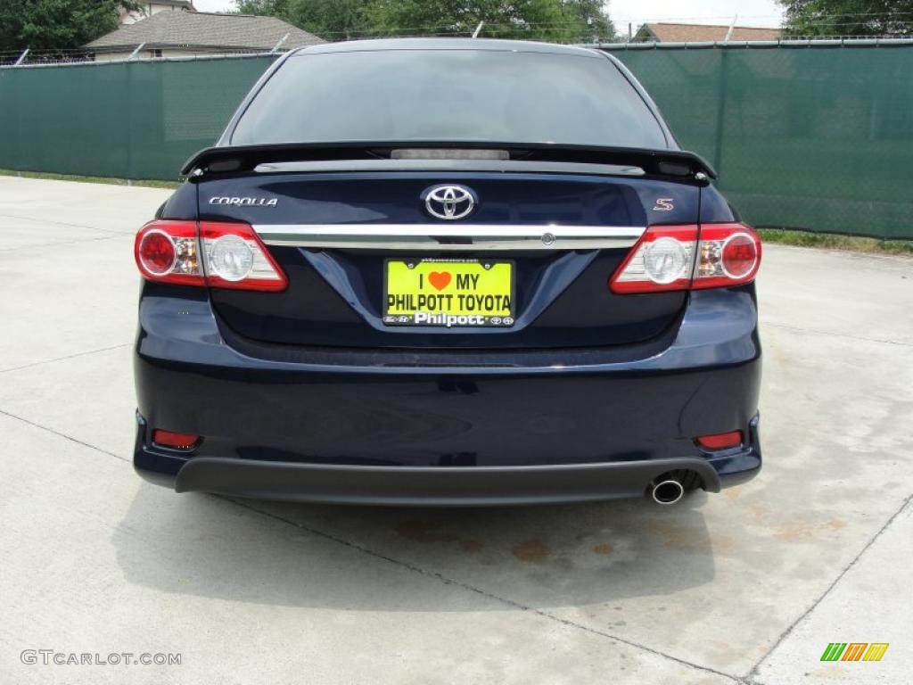 2011 Corolla S - Nautical Blue Metallic / Dark Charcoal photo #4