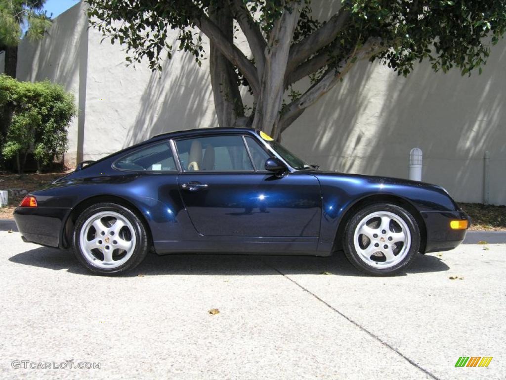Midnight Blue Metallic 1995 Porsche 911 Carrera Coupe Exterior Photo #49235087