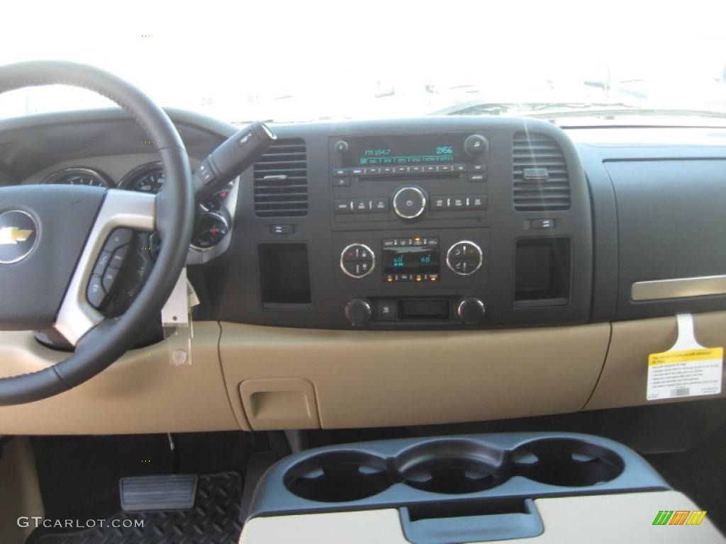 2011 Silverado 1500 LT Extended Cab - Mocha Steel Metallic / Light Cashmere/Ebony photo #10