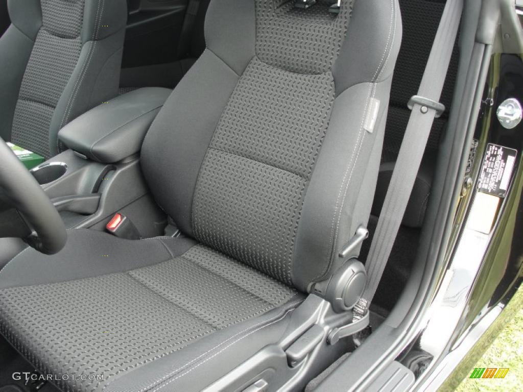 Black Cloth Interior 2011 Hyundai Genesis Coupe 2.0T Premium Photo #49236861