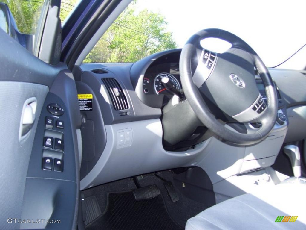 2009 Elantra SE Sedan - Regatta Blue / Gray photo #7