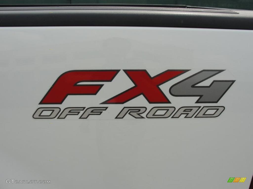 2008 F150 FX4 SuperCab 4x4 - Oxford White / Black photo #25
