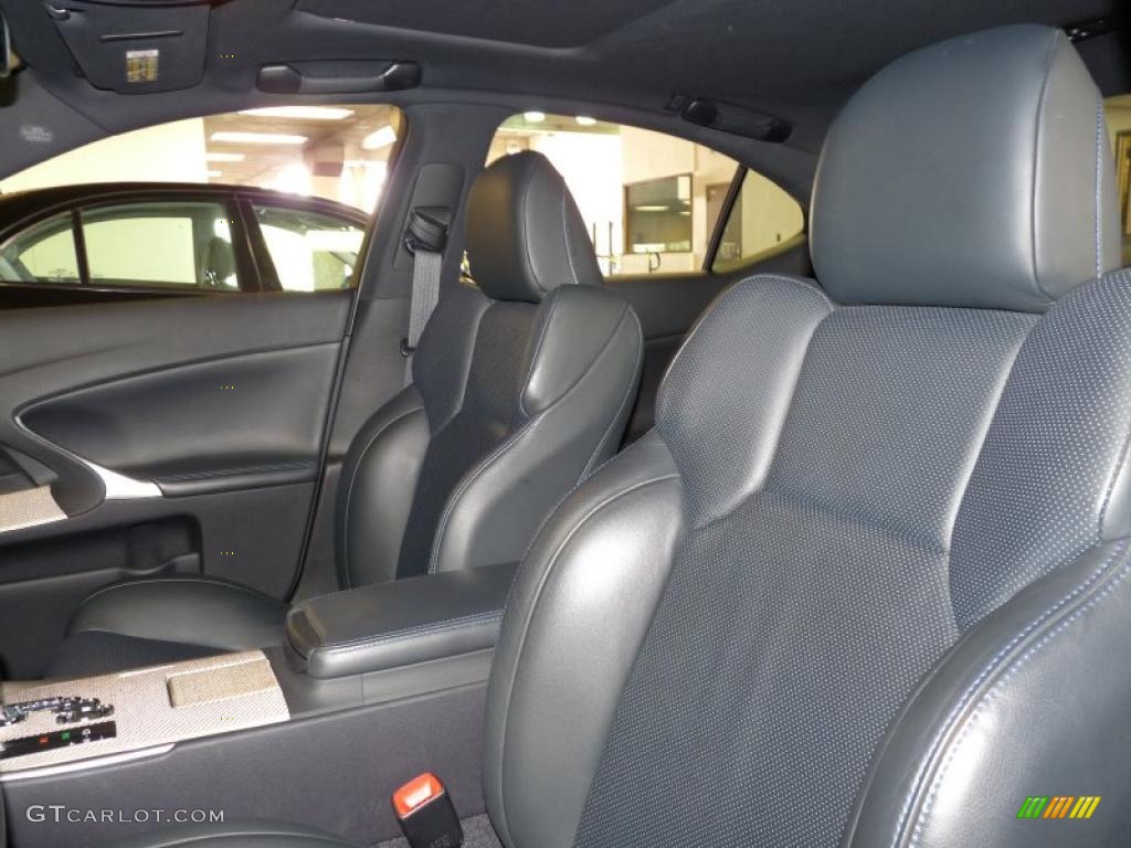 Black Interior 2008 Lexus IS F Photo #49242777
