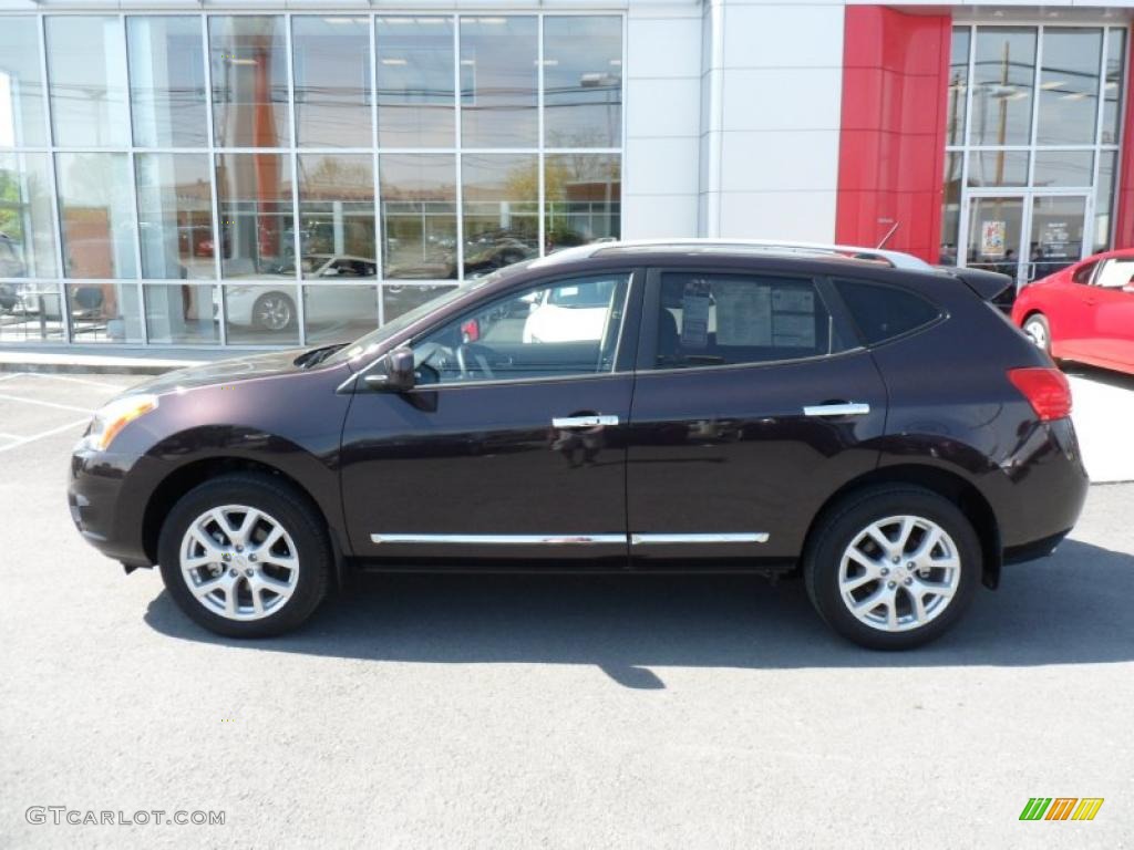2011 Rogue SL AWD - Black Amethyst / Black photo #2