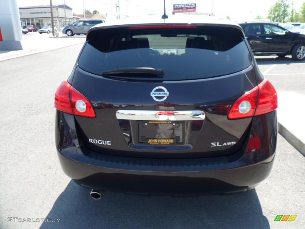 Black Amethyst 2011 Nissan Rogue SL AWD Exterior Photo #49243014