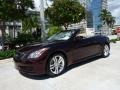 2009 Midnight Garnet Metallic Infiniti G 37 Convertible  photo #3