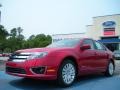 2011 Red Candy Metallic Ford Fusion Hybrid  photo #1
