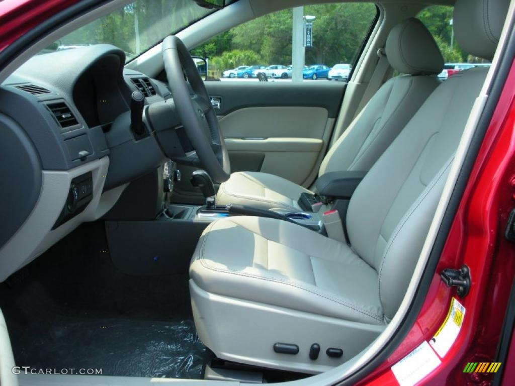 2011 Fusion Hybrid - Red Candy Metallic / Medium Light Stone photo #6