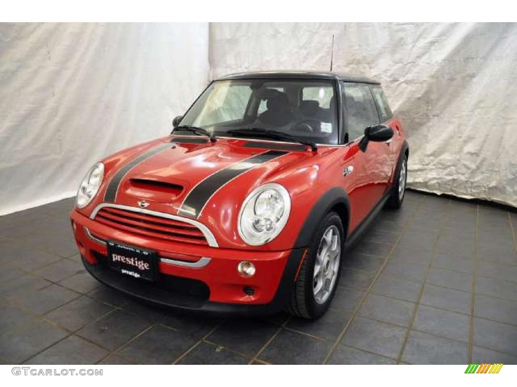 2006 Cooper S Hardtop - Chili Red / Black/Panther Black photo #1