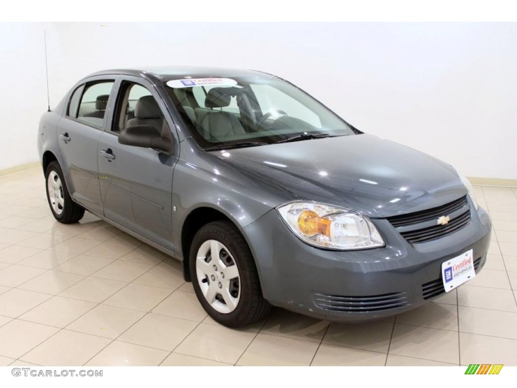 2007 Cobalt LS Sedan - Blue Granite Metallic / Gray photo #1