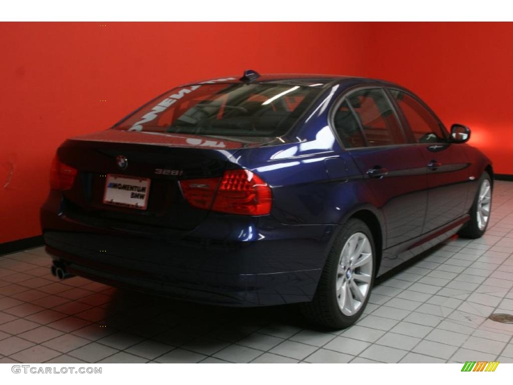 2011 3 Series 328i Sedan - Deep Sea Blue Metallic / Black Dakota Leather photo #3