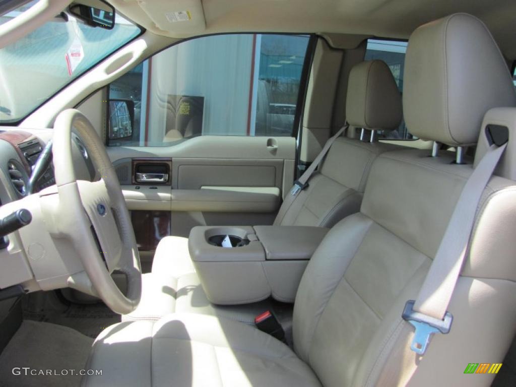 2006 F150 Lariat SuperCab 4x4 - Oxford White / Tan photo #11