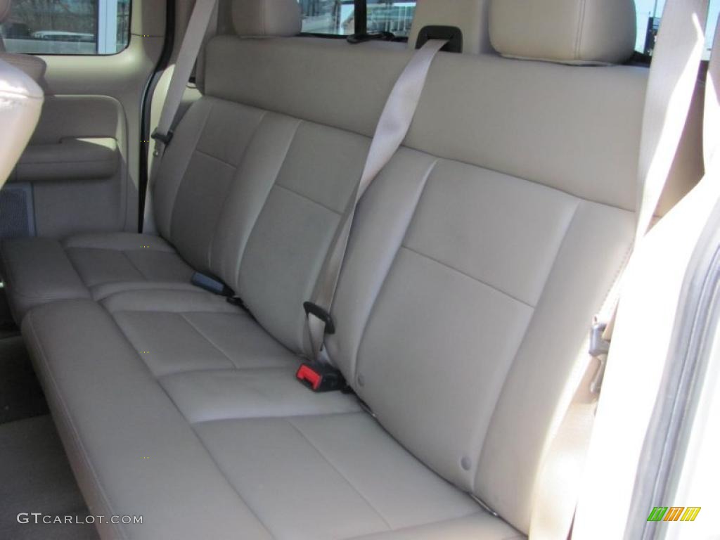 2006 F150 Lariat SuperCab 4x4 - Oxford White / Tan photo #13
