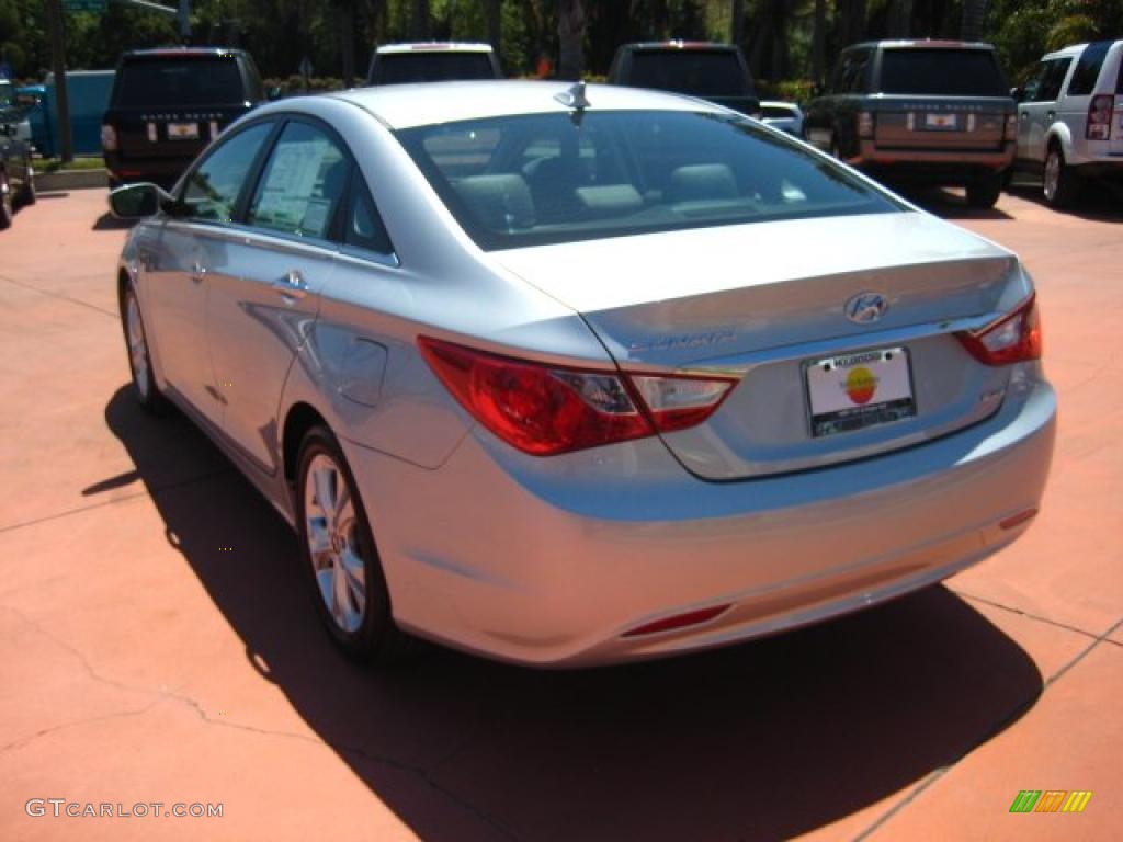 2011 Sonata Limited - Radiant Silver / Gray photo #3