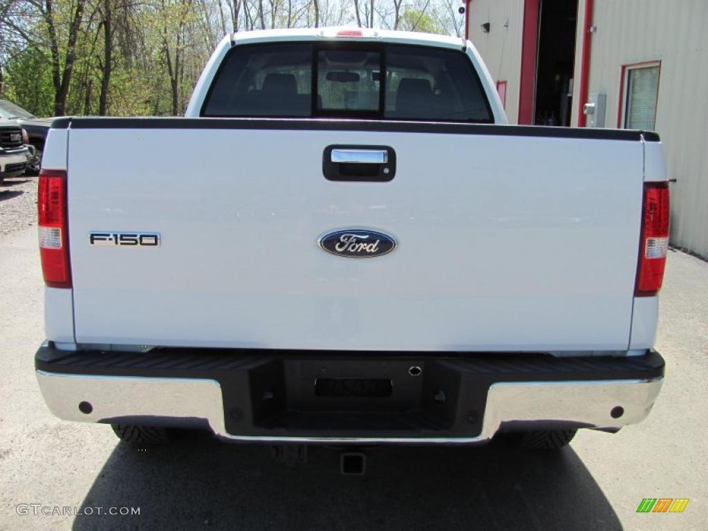 2006 F150 Lariat SuperCab 4x4 - Oxford White / Tan photo #17