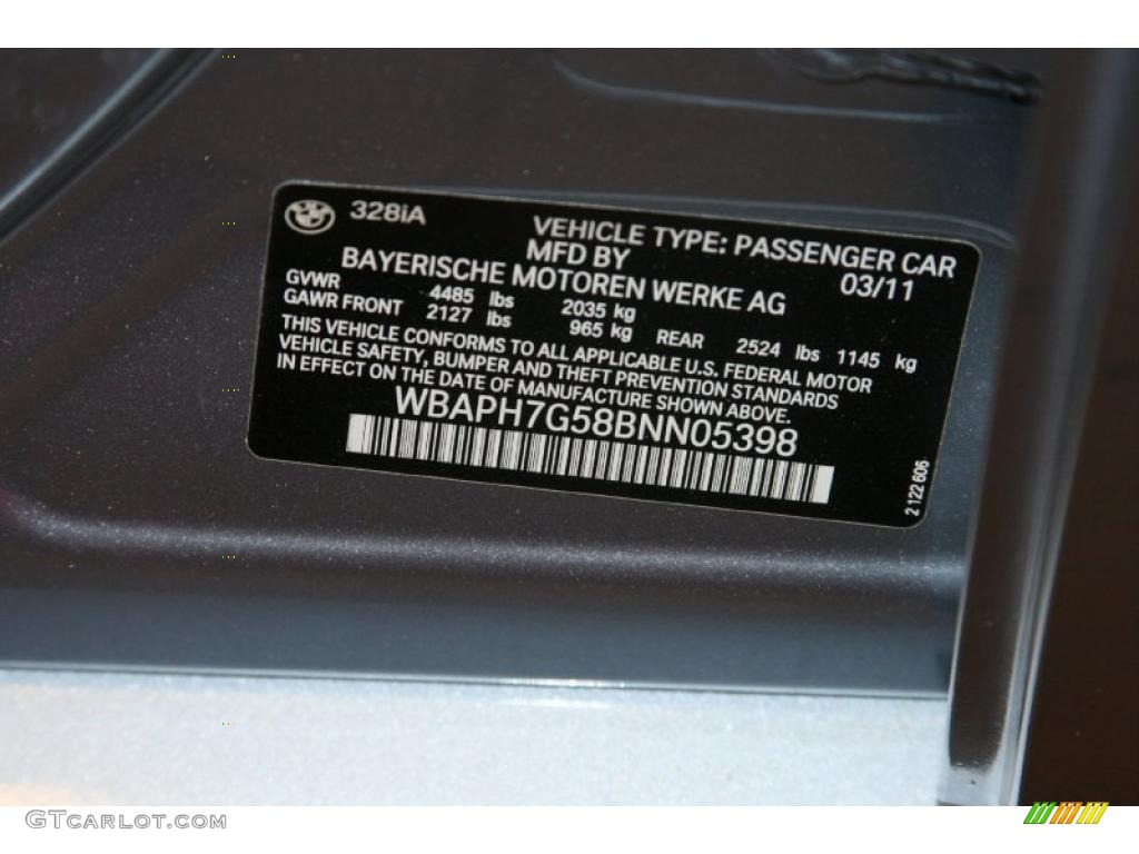 2011 3 Series 328i Sedan - Blue Water Metallic / Oyster/Black Dakota Leather photo #6