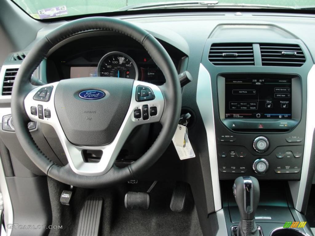 Charcoal Black Interior 2011 Ford Explorer XLT Photo #49253834