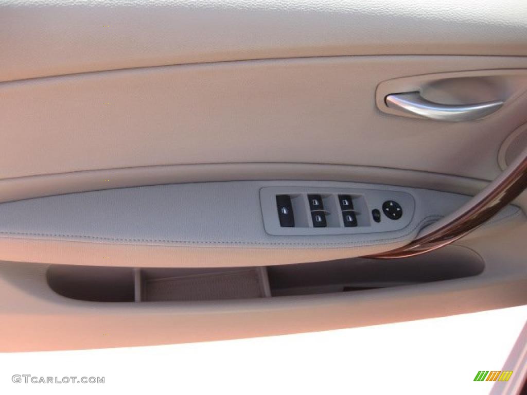 2008 1 Series 128i Convertible - Alpine White / Taupe photo #13