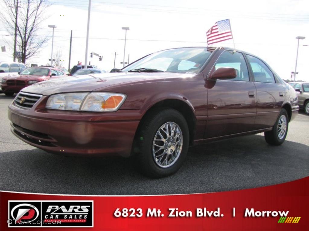 2000 Camry CE - Vintage Red Pearl / Gray photo #1