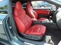 Magma Red Silk Nappa Leather Interior Photo for 2009 Audi S5 #49256243