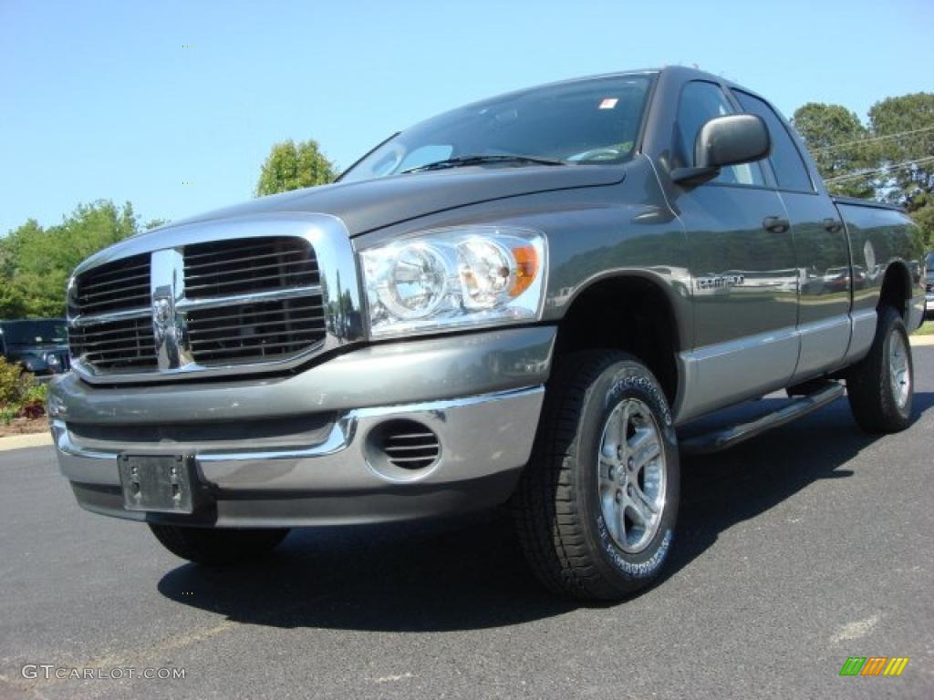 2007 Ram 1500 Big Horn Edition Quad Cab 4x4 - Mineral Gray Metallic / Medium Slate Gray photo #1