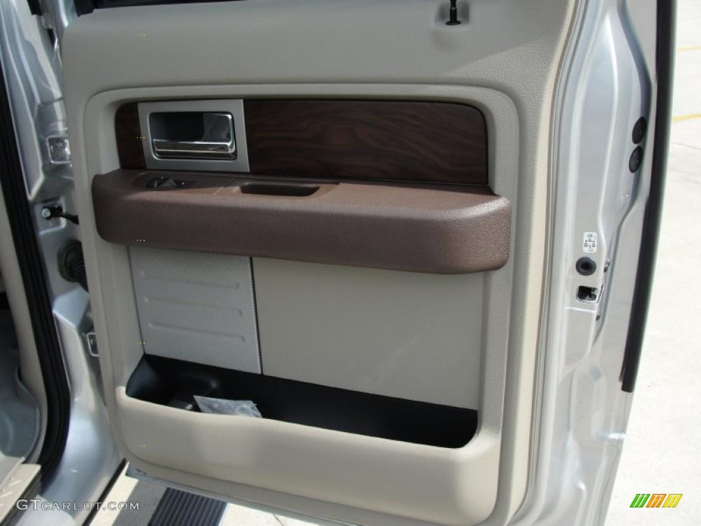 2010 F150 Platinum SuperCrew - Ingot Silver Metallic / Medium Stone Leather/Sienna Brown photo #35