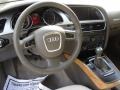 Linen Beige 2010 Audi A5 2.0T quattro Coupe Steering Wheel