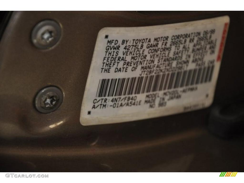 1999 Camry LE V6 - Sable Pearl / Oak photo #9