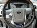 Medium Stone Leather/Sienna Brown 2010 Ford F150 Platinum SuperCrew Steering Wheel