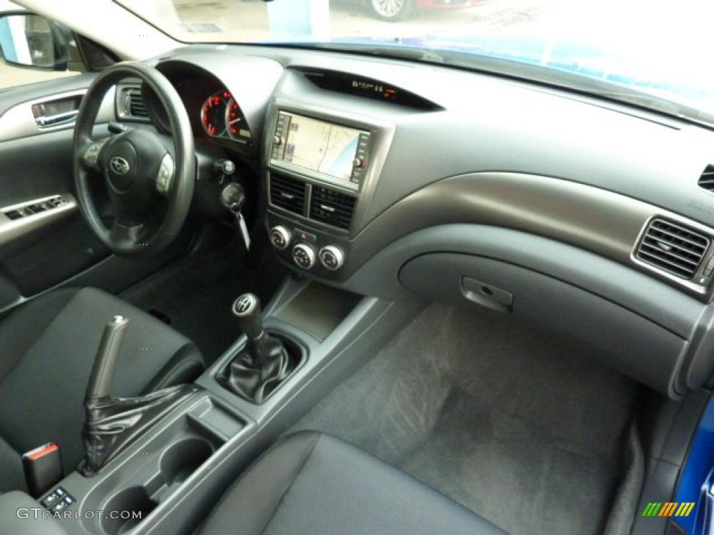 2008 Subaru Impreza WRX Sedan Carbon Black Dashboard Photo #49263938