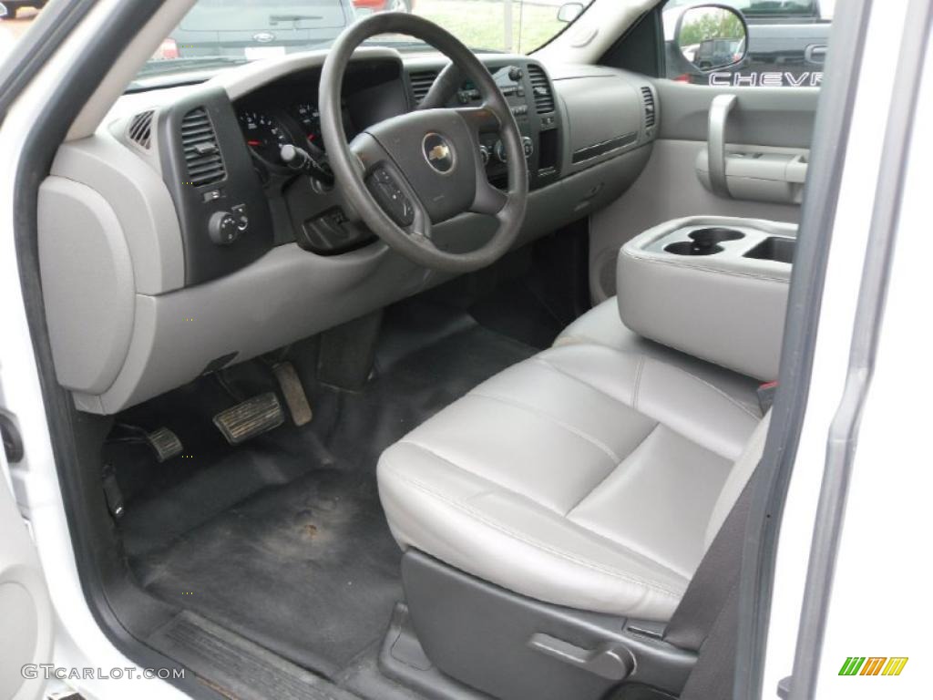 Dark Titanium Interior 2008 Chevrolet Silverado 1500 LS Extended Cab Photo #49265486