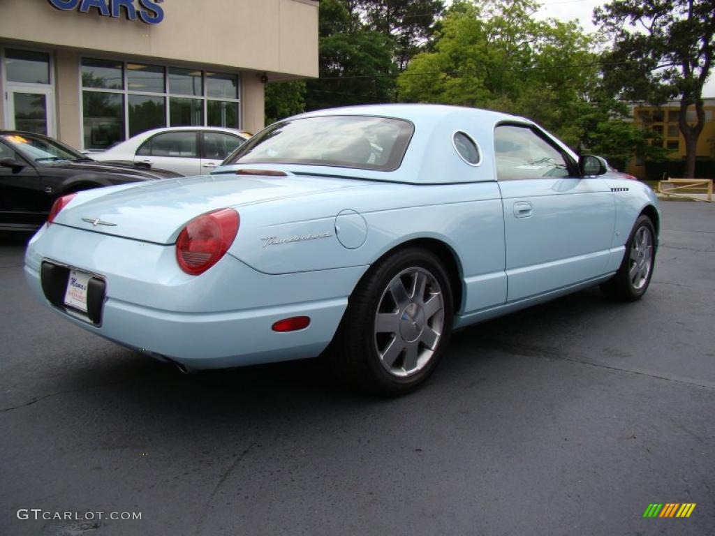 2003 Thunderbird Premium Roadster - Desert Sky Blue / Black Ink/Whisper White photo #8