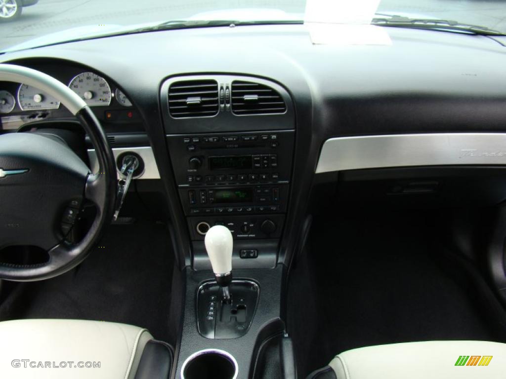 2003 Ford Thunderbird Premium Roadster Black Ink/Whisper White Dashboard Photo #49267565