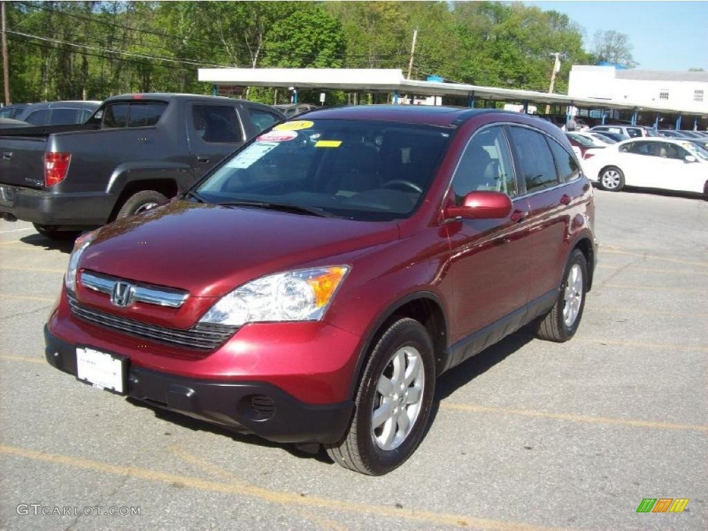 2008 CR-V EX-L 4WD - Tango Red Pearl / Gray photo #19